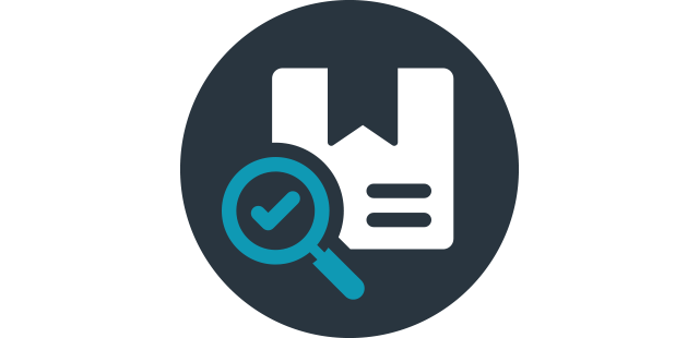 Förstoringsglas för att visa kvalitet inom OEE och TAK